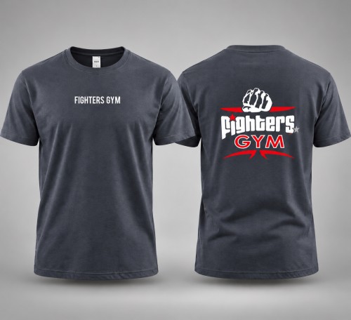 FIGHTERS GYM pilki marškinėliai – originali kikbokso ir Muay Thai apranga